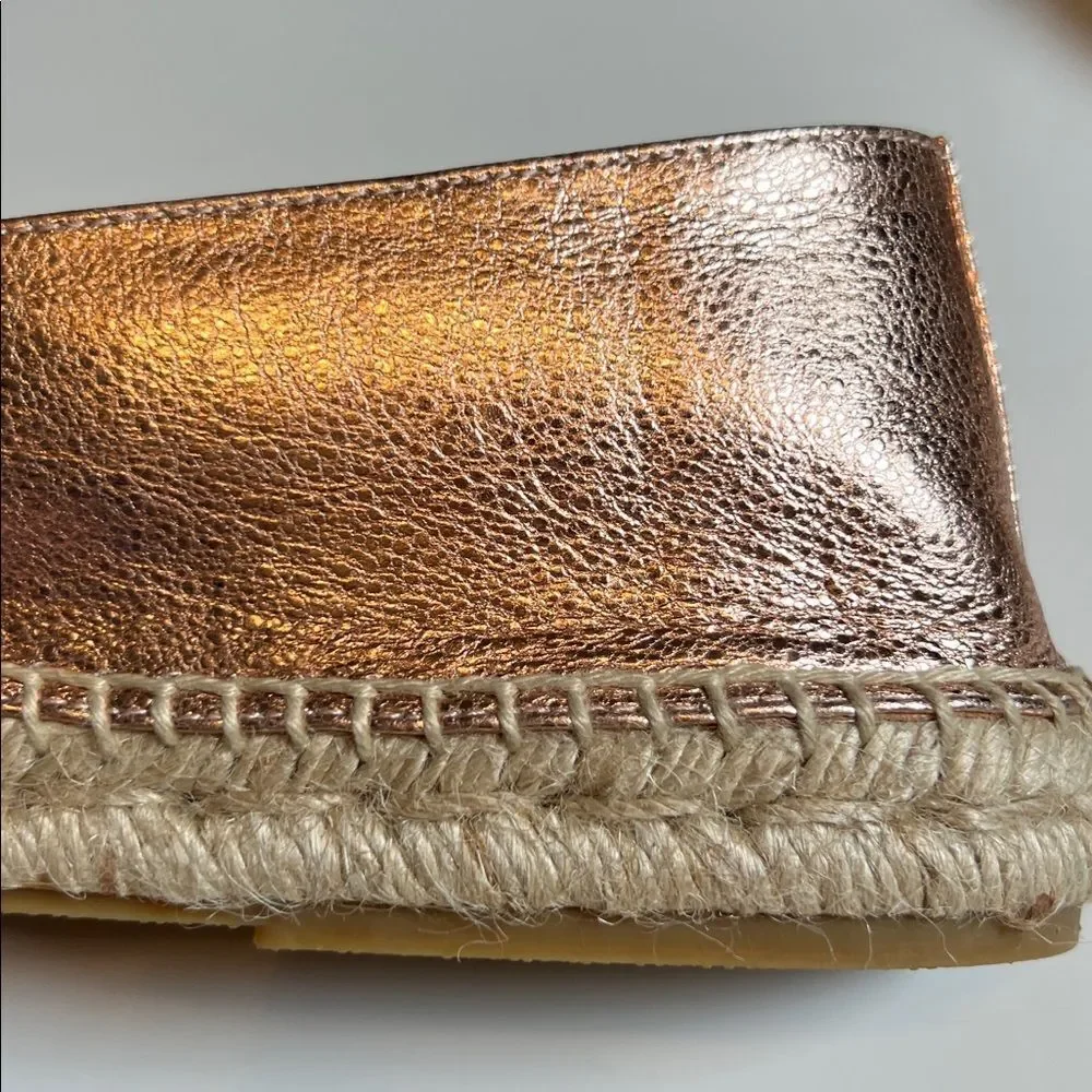 JUTELIA Women’s Made in Spain Espadrilles - Leather Rosegold